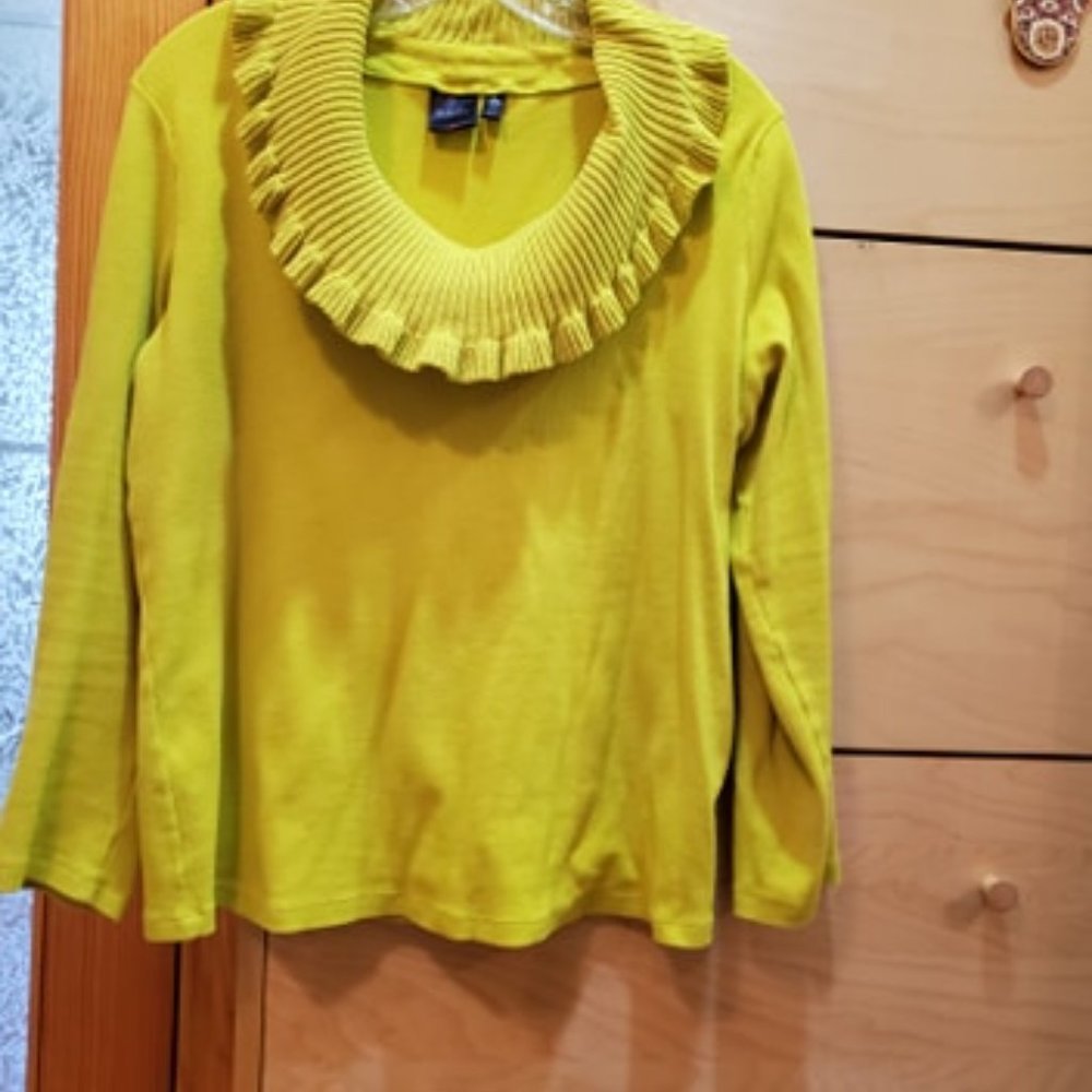 Rafaella Women’s Olive Blouse Size XL